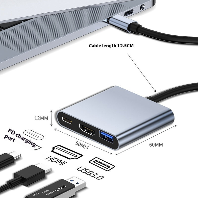 Type-c 7-in-1 Expansion Dock HDMI Projection Screen Usb Hub30 Multi-function Cable Seperater