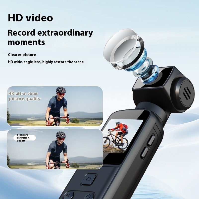 "Discover the action like never before with our 4K HD action camera. Capture every detail with exceptional clarity, whether in scuba diving, mountain hiking or high-speed racing. With 4K resolution, advanced image stabilization and a robust, waterproof design, this camera is your perfect companion for any adventure. Easy to use and compact, it adapts to all your sports and outdoor activities, allowing you to relive your most intense moments with cinematic image quality."