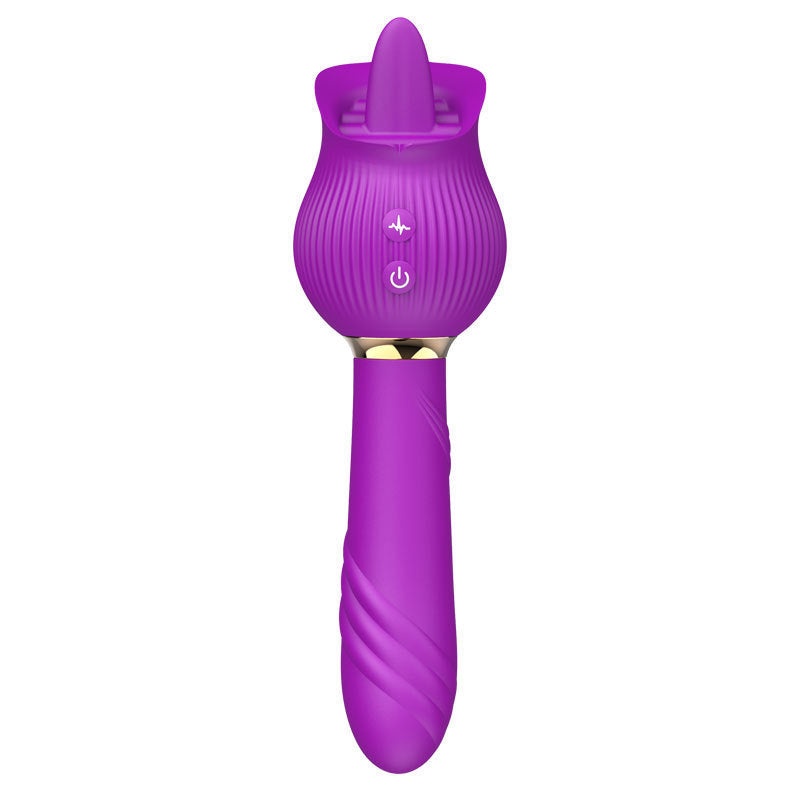 Rose Suction Telescopic Vibrator For Women's Use