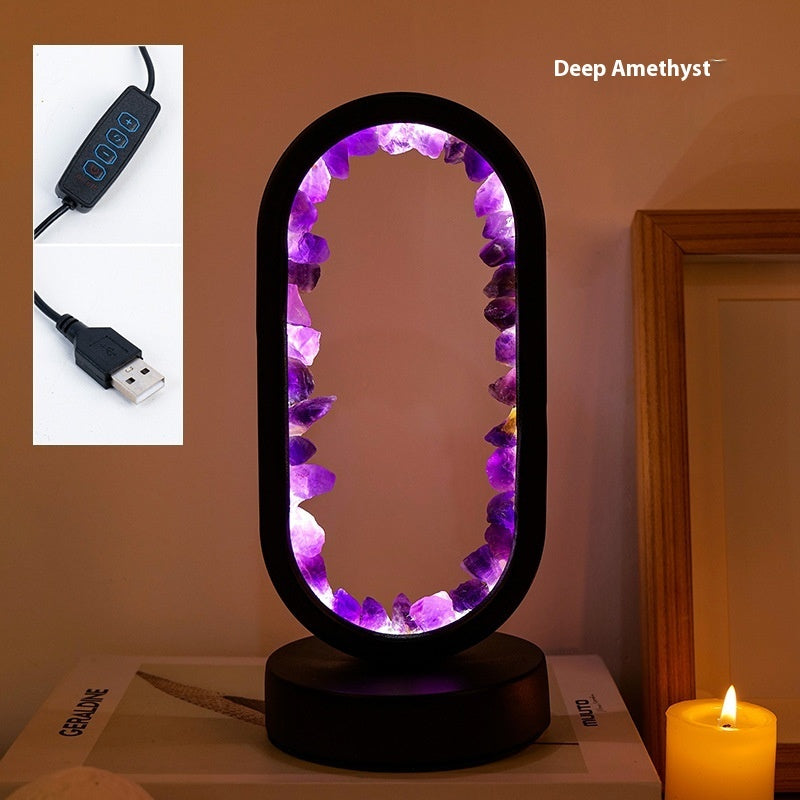 Bedroom Bedside LED Night Crystal Lamp