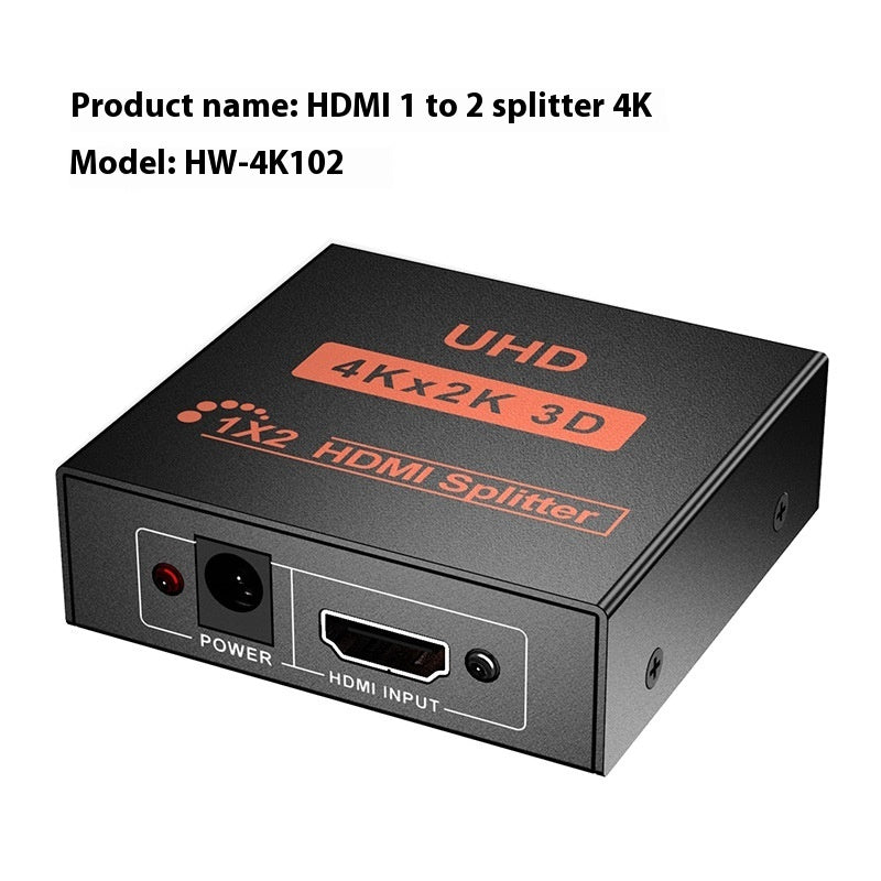 Hdmi Distributor One Divided Into Two 4K Series HDMI One-switch Two-way Frequency Divider