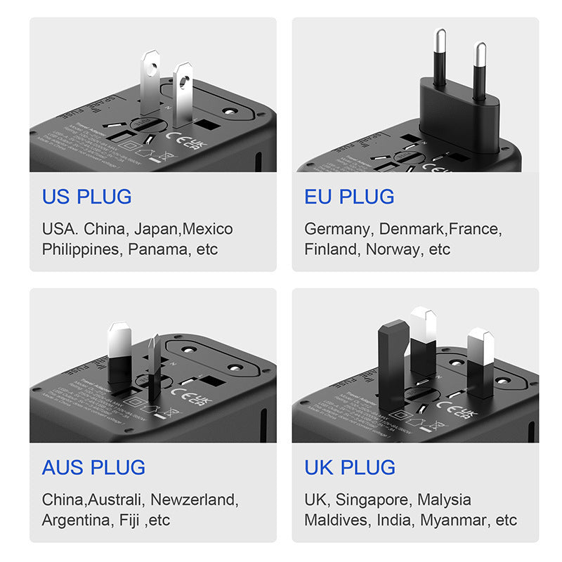 Travel Charger 2USB 2 Type-C Universal Plug