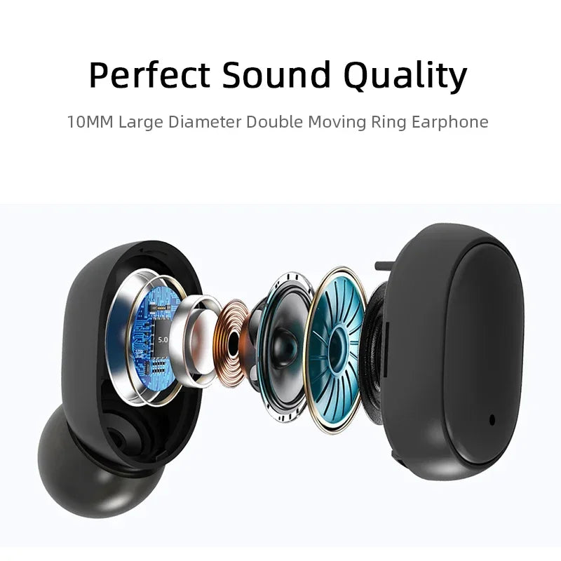 TWS A6S Wireless Headphones Fone Bluetooth Earphones Mini Earbuds With Mic Charging Box Sports Gaming Headset For Xiaomi iPhones