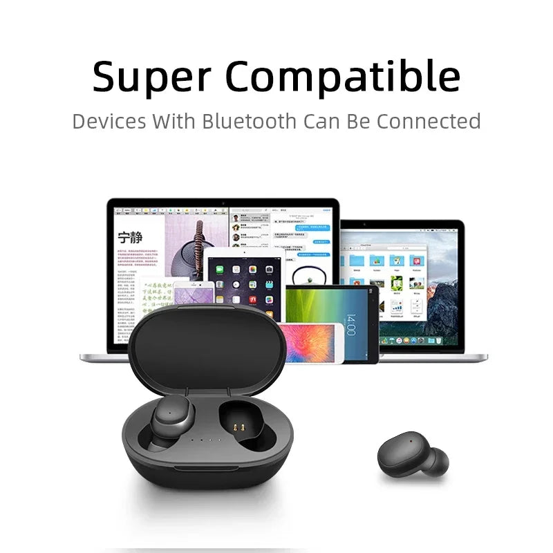 TWS A6S Wireless Headphones Fone Bluetooth Earphones Mini Earbuds With Mic Charging Box Sports Gaming Headset For Xiaomi iPhones