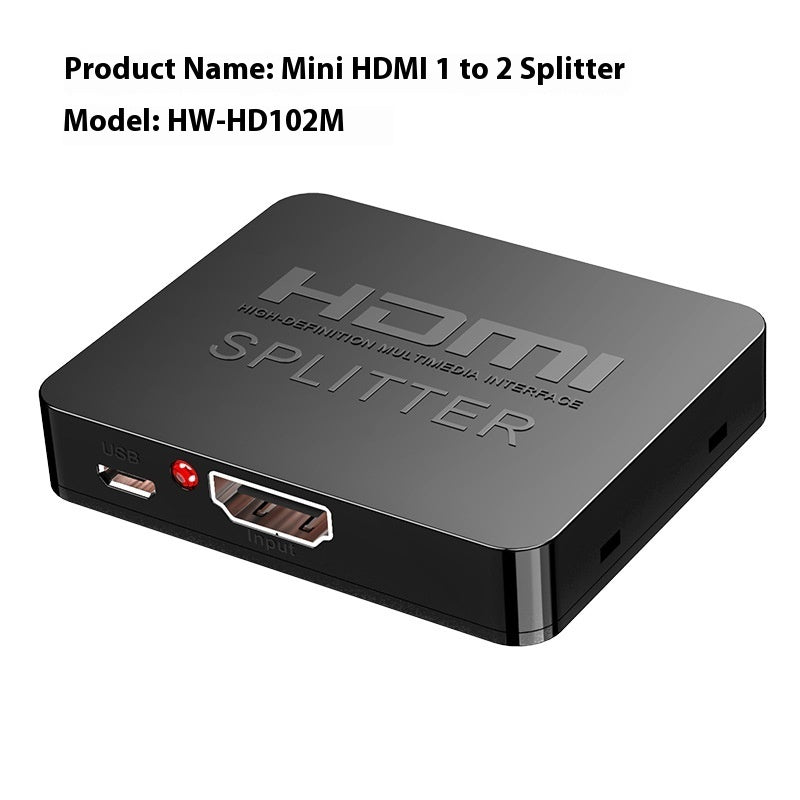 Hdmi Distributor One Divided Into Two 4K Series HDMI One-switch Two-way Frequency Divider