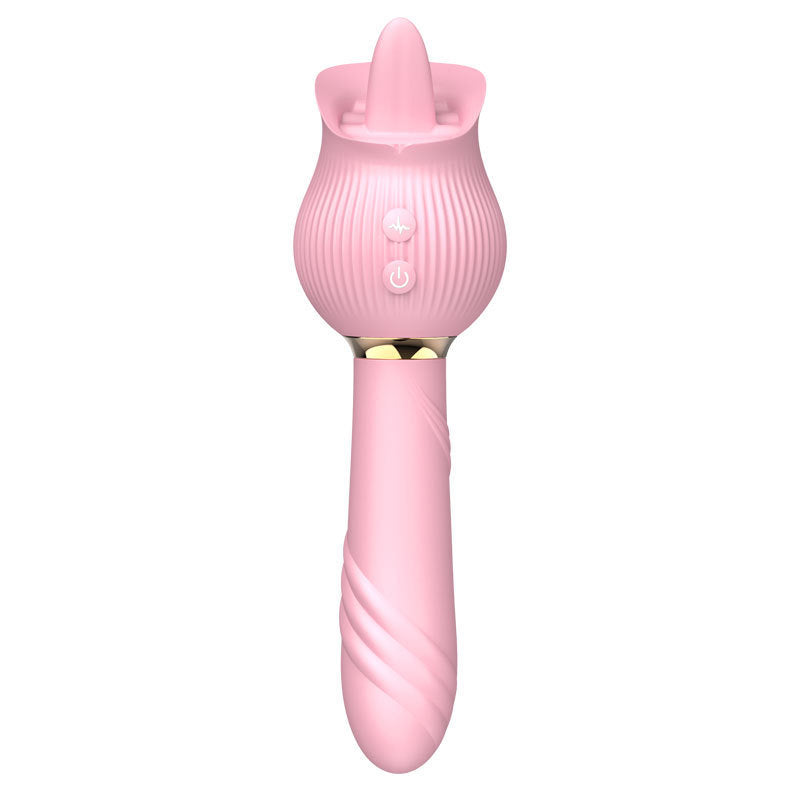 Rose Suction Telescopic Vibrator For Women's Use